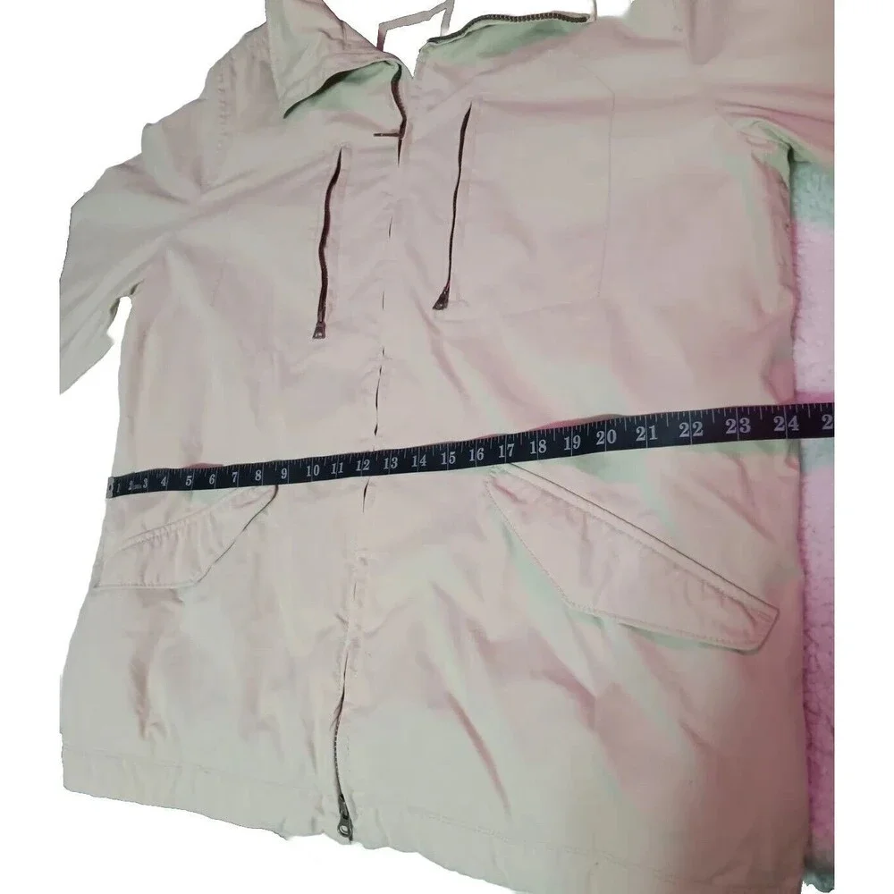 Banana Republic Cargo Safari Jacket Mens Large Utility Khaki‎ A39